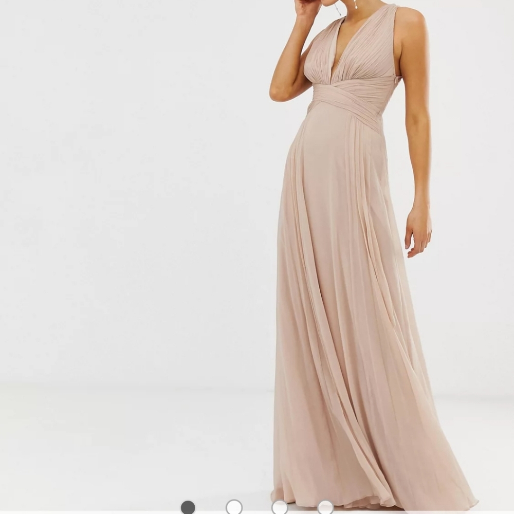 Asos gown, taupe blush, size 10